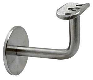 Držák madla ø42.4mm na stěnu, broušená nerez AISI304 - slide 0