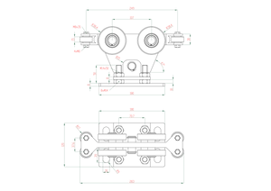 Hliníkový set bez profilu pro samonosný systém (2xW38M.AL, 1zW36M.AL, 2xW32M.AL, 1xW37/95) - slide 2