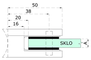 gumička na sklo 8.76mm, balenie: 2 ks/ k držiaku EB1/EB2/EL1-0100 / 3100 / 4100 / 5100 - slide 1