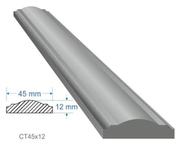 Madlo 45x12mm, dĺžka 3 alebo 6m, cena za KUS