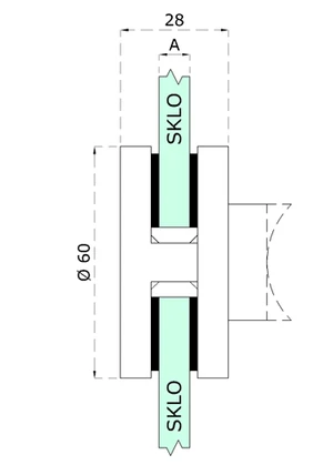 Gumička na sklo 10 mm, balení: 4 ks / k držáku EB1-A110 - slide 1