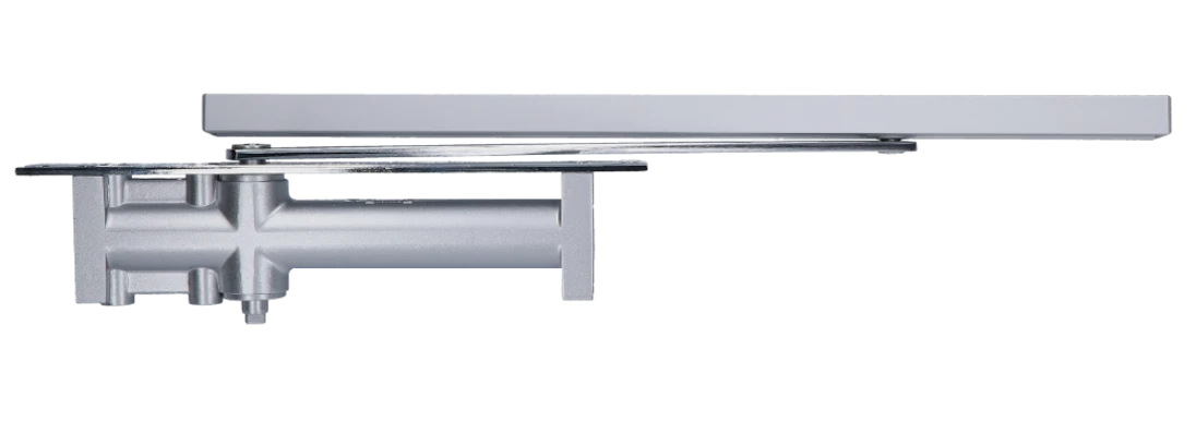 Skrytý hydraulický zavírač, max dveře 1200mm 65kg, Al, šedá