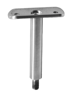 Držák madla pevný na trubku ø 42,4 mm (78x64 mm / závit M8), broušená nerez K320 / AISI304 - slide 0