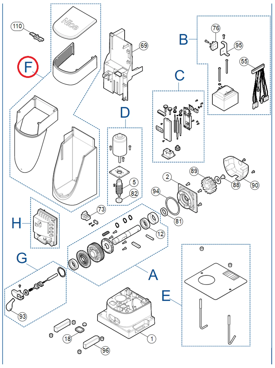 SPCG008700 kit krytu pre SLH400