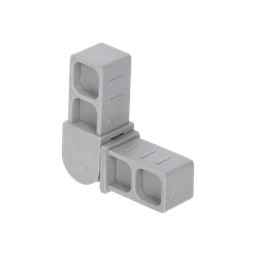 Plastová spojka - pohyblivý rohový díl pro profil 20x20x1.5mm