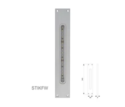 Venkovní LED osvětlení FLAT, farba RAL9010, H-240mm