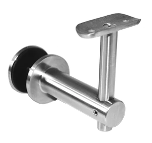 Držiak madla ø42.4mm pevný, brúsená nerez AISI304 - slide 0
