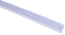 Plastové těsnění na sklo 10mm, mezi skleňené dveře a stěnu nebo podlahu, 2200mm