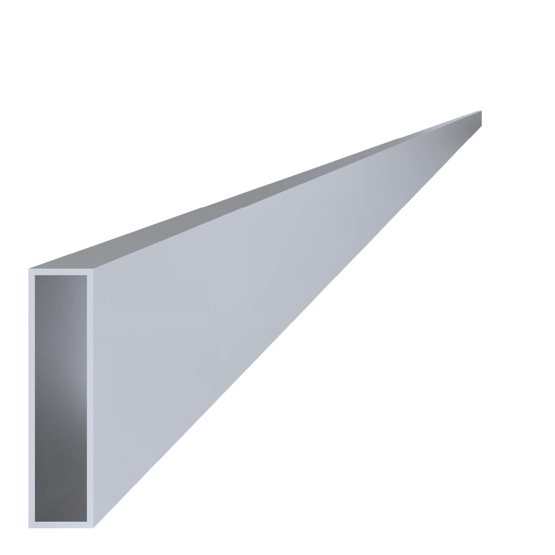 Jekl 80x20x2mm,L-6000mm, hliník bez povrchové úpravy