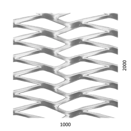 DOPREDAJ! Ťahokov Al, dekoratívne oko: 76x20mm, mostík: 5mm (1000x2000x2mm), orientácia oka: rozmer oka 76mm je rovnobežná s rozmerom tabule 1000mm