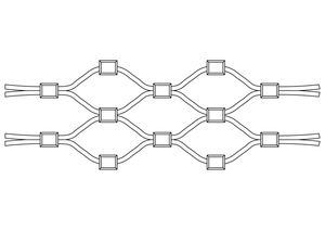 Lanková sieť, 0.8mx5m, oko 60x104mm, t-2mm, nerez AISI316 - slide 4