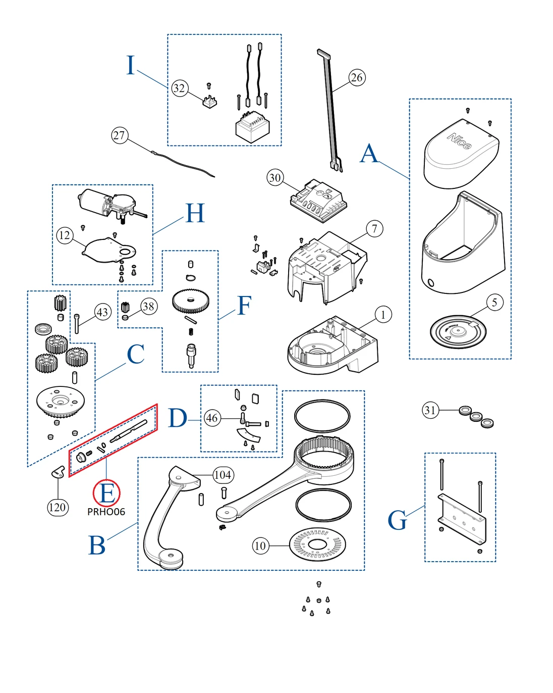 PRHO06 kit odblokovania pre HOPP