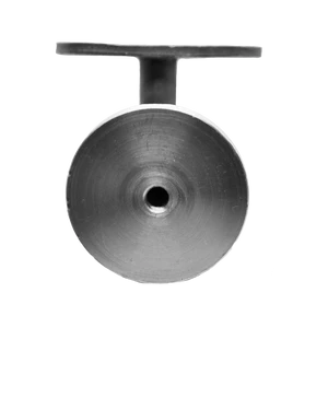 Držák madla na stěnu (pevný, plochý), odsazení 75 mm, ocel bez povrchové úpravy - slide 1