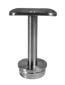Držák madla pevný na trubku ø 42,4 mm (77x64 mm), broušená nerez K320 / AISI316, narážecí