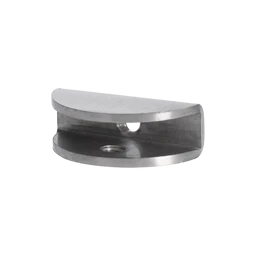 Držiak police pre sklo 8-10mm, obsahuje gumovú podložku na skrutke M8x6, brúsená nerez K320/AISI 304