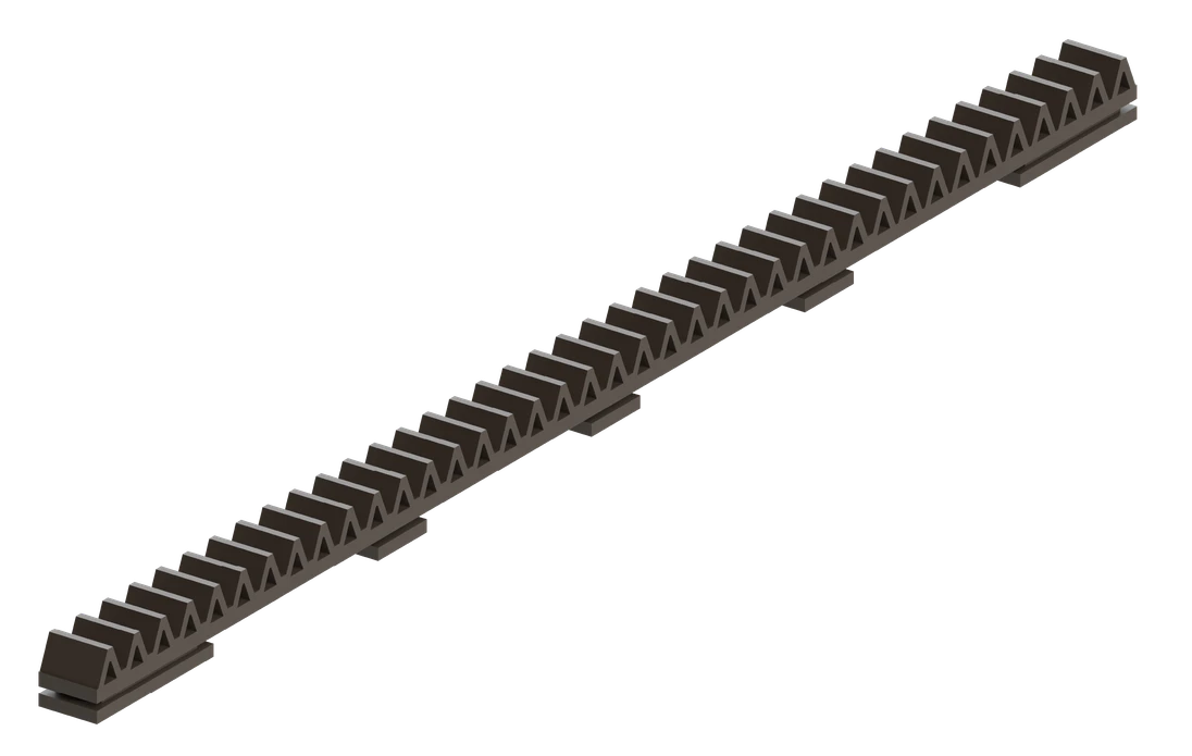 Hřeben nylonový vyztužený sklolaminátem, L-500mm, max. 300 kg