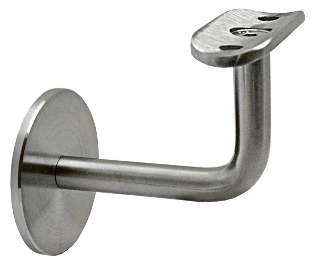 Držák madla ø42.4mm na stěnu, broušená nerez AISI304