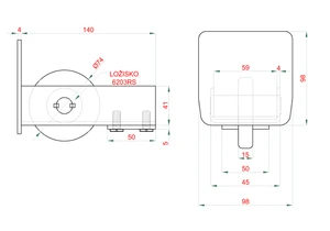 MEDIO-Klasik samonosný systém 98x98x5 mm pro posuvné brány do 450 kg / 8,5 m průjezd (C399M/Zn 1x 6 m pozinkovaný profil, C395M KLASIK 2 ks, C396M 1 ks, C397M), běžný provoz - slide 3