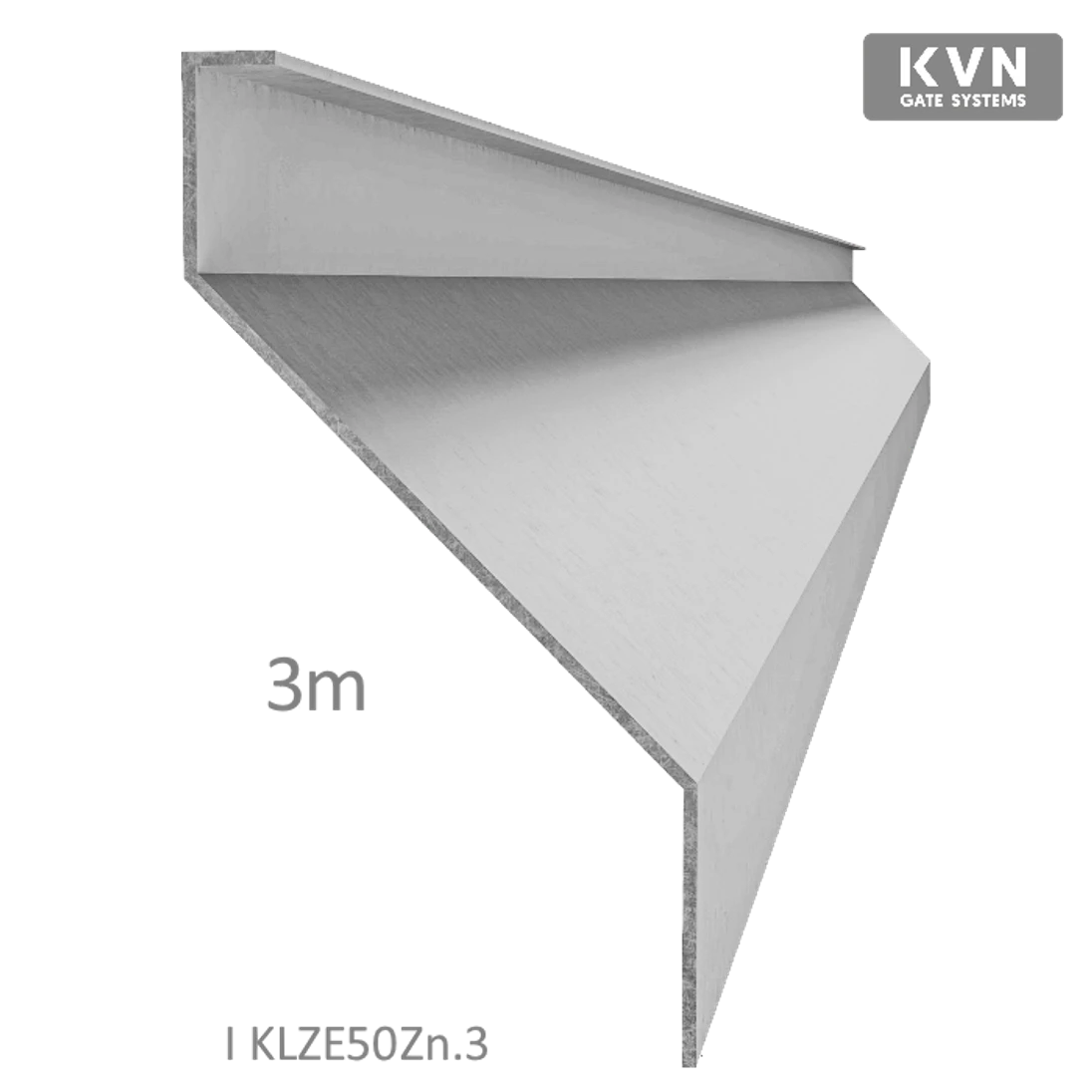 Z-profil lamela 3000mm, pozink s vystuženou hranou 10mm