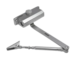 Hydraulický zatvárač, max dvere 850 mm a 45 kg, Al, šedý