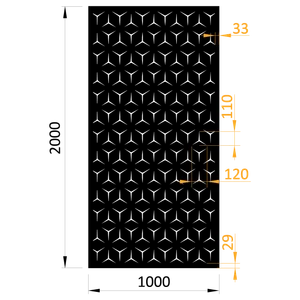 plech vzor 9131, 1000x2000x2mm, bez povrchovej úpravy - slide 0