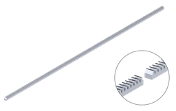 Hřeben kov 22x22mm, L-2000mm, M4, max. do 3500kg, pozinkovaný, cena za kus