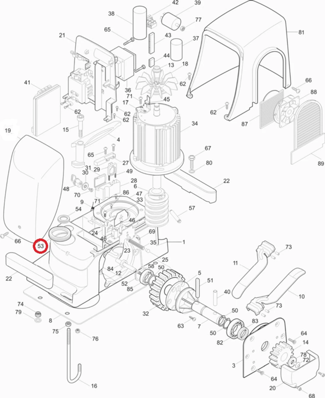 PMCPM.4630 prechodka gumená pre RB350, RUN