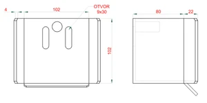 Samonosný systém 80x80x5 mm pro posuvné brány do 400 kg / 5,5 m průjezd (W39/80Fe 6 m černý profil, 2x W38MR/F, 1x W36/80, 1x W37/M, 1x W32/80) - slide 4