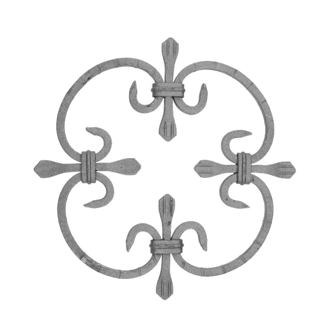 Kovářský ornament H 250 x L 250 mm, 8 x 8 mm