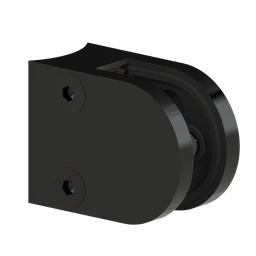 Svorka na sklo 6-10.76mm, brúsená AISI304, čierna