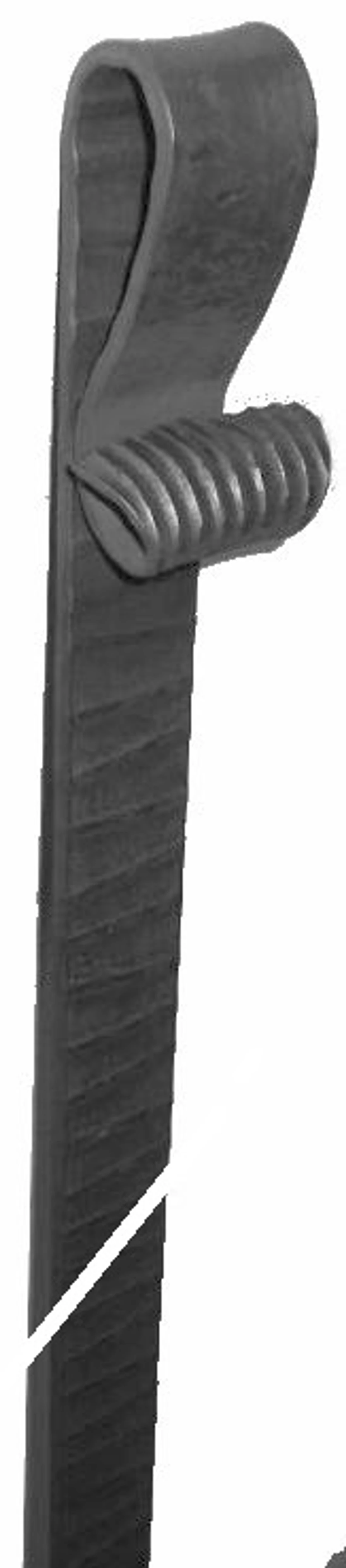 Klapačka, černá  S235, 40x6x1900mm