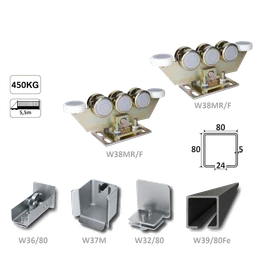 Samonos do 450 kg/5,5 m, profil 80 x 80 x 5 mm, Fe