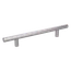 Nerezová úchytka (madlo) pro rozteč 128mm (200x128x12mm, výška 32mm), dutá, broušená nerez K320 /AISI304, balení obsahuje šrouby