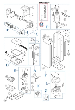 SPAMG165A00 kit - mechanická stopka pre Lbar