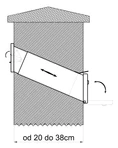 DOPREDAJ Schránka poštová, 275x90x400 mm, pre zabudovanie do múru, pre max širku 350mm, max. formát listu: A4, farba: medená - slide 1