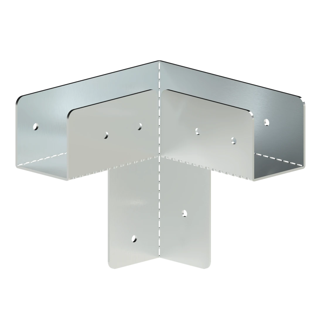 spojka na hranol 80x80mm, pozinkovaná oceľ