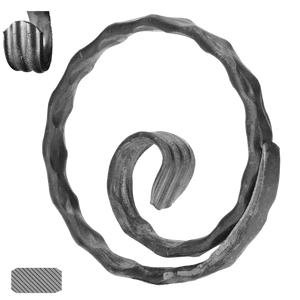 kruh (ø 120mm), 12x6mm, zdobený, široké rozkutie - slide 1