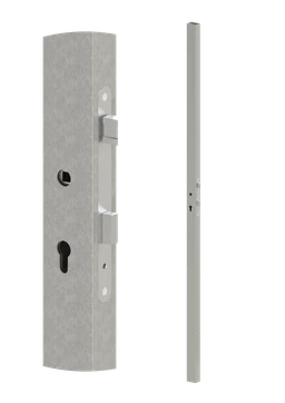 Pozinkovaný profil 60x40x1,5mm H-2000mm se zámkem, vhodný pro rám branky, bez povrchové úpravy