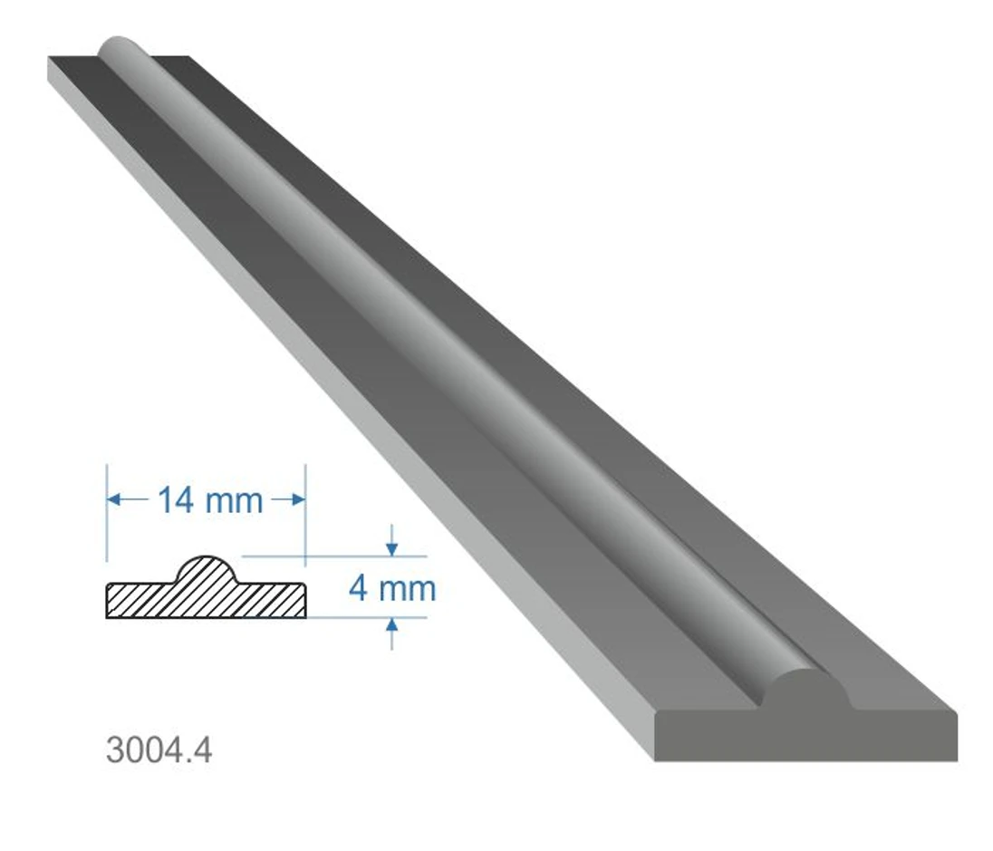 Pásovina plochá T 14x4x2000mm, mäkká, cena za KUS (2m)