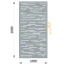 AL plech, vzor 8311, 1000x2000x3mm, preliačený od vozíka