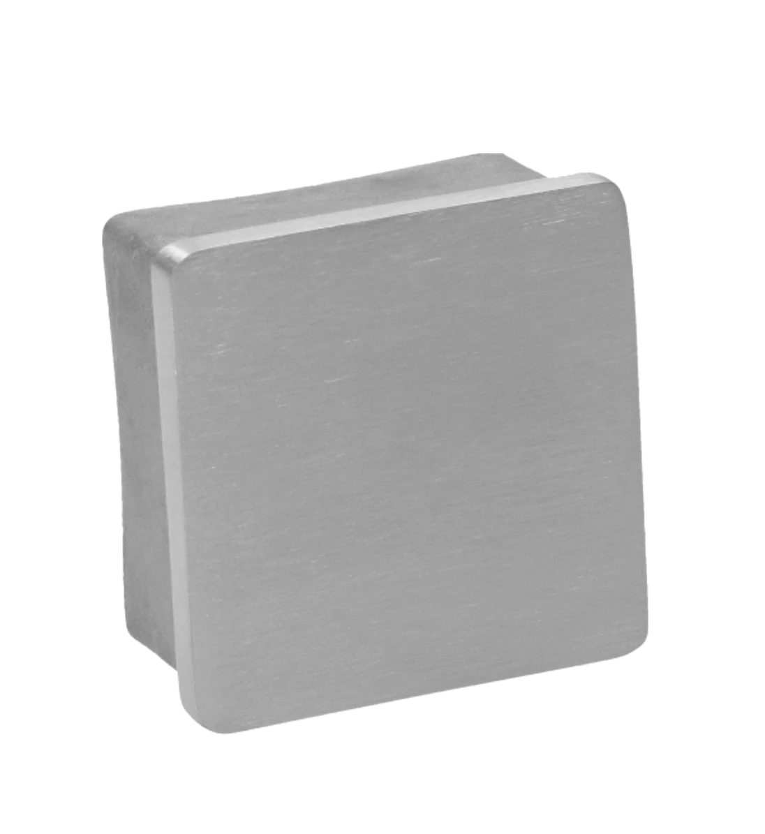Ukončení na jekl 50x50mm, broušená nerez AISI304
