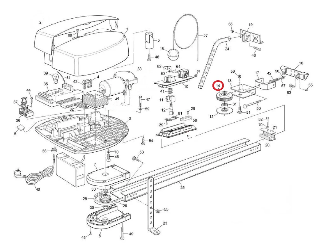 PPD0553R01.4540 kolo pre Spin21/22/23