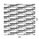 ťahokov Al, kosoštvorcové oko: 44x12mm, mostík: 5mm (2000x1000x2mm), orientácia oka: rozmer oka 44mm je rovnobežná s rozmerom tabule 2000mm