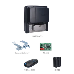 CAME BX708 STRONG ATOMO sada pre posuvnú bránu do 800kg, 1x BX708AGS (230V, 520W, 800N), 1x ZBX7N, 1x AF43S, 1x TOP44RBN, 1 pár DIR10