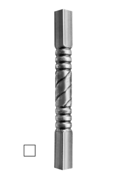 Tyč - trubková 1200mm se čtvercovou základnou 60x60mm
