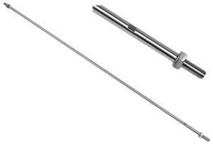 Táhlo pro kotvení skleneného přístřešku (ø 10mm, L:1500mm, závit:M10, L10), broušená nerez K320 /AISI316 - slide 0