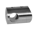 držiak tyče ø 12mm na trubku ø 42.4mm (30x22mm), brúsená nerez K320 /AISI316 - slide 0