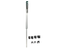 LOCINOX® SUBY mechanická zabudovaná zástrč s tlačnou pružinou pro křídlové brány, pro profily od 40 mm do 60 mm