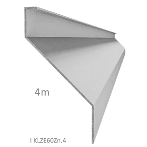Z-profil lamela 4000mm, pozink s vystuženou hranou 10mm kus - slide 0