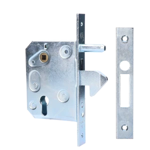 Hákový zámek s bolcem na posuvnou bránu, rozteč 72mm, zádlab 95 mm, pro profil 100 mm a více - slide 0